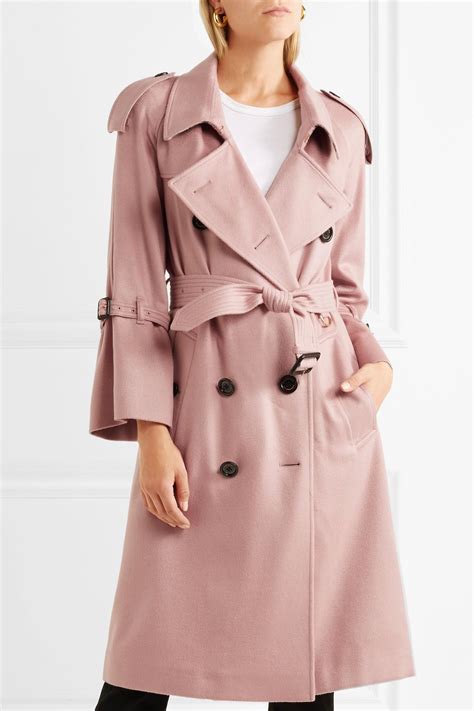 burberry pink trench coat wool|burberry women's trench coat.